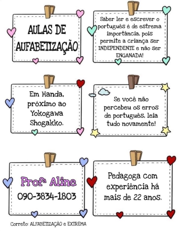 Aulas de alfabetização